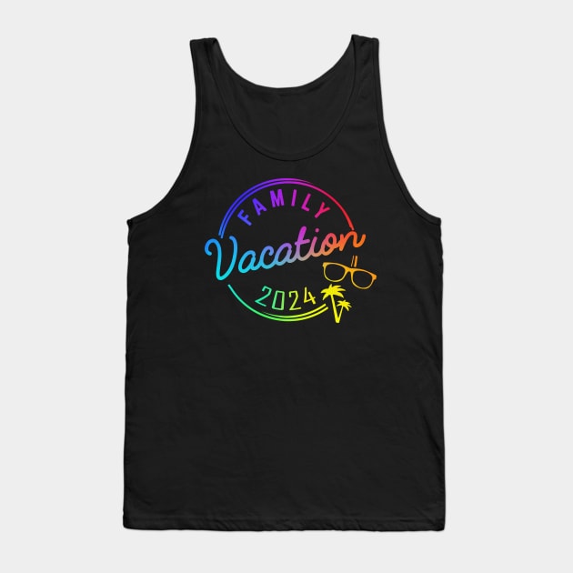 Family Vacation 2024 Funny Trip Tank Top by Golda VonRueden